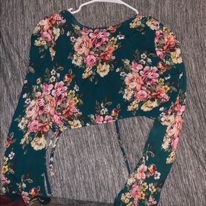 crop top long sleeve